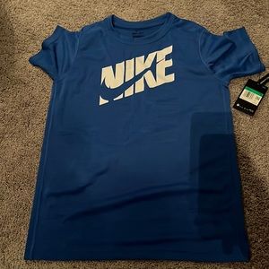 Blue Nike shirt